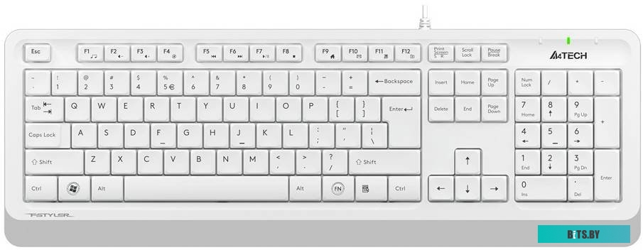 Клавиатура A4Tech Fstyler FK10 (белый/серый)