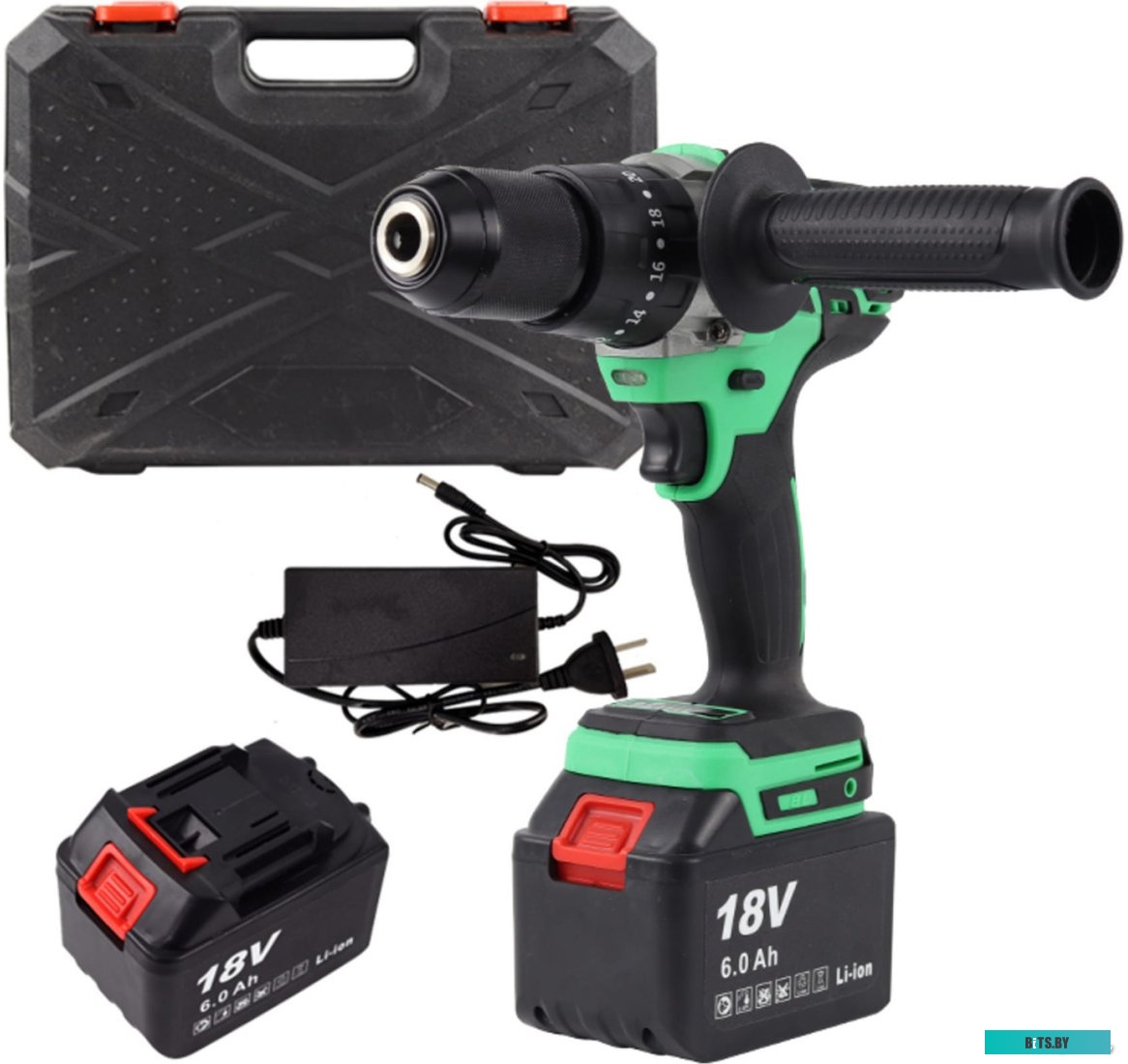 Ударная дрель-шуруповерт Zitrek Green Impact 18V 063-4046 (с 2-мя АКБ, кейс)