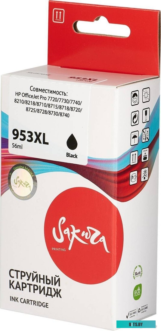 Картридж Sakura Printing SIL0S70AE (аналог HP 953XL Black)