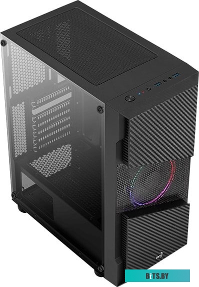 Корпус AeroCool Menace Saturn FRGB-G-BK-V1 <Menace FRGB-G-BK-V1>