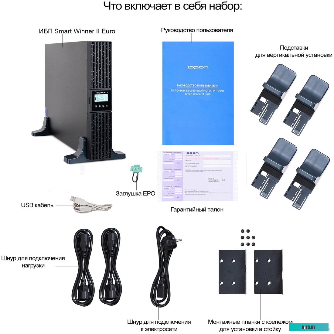 Источник бесперебойного питания (ИБП) Ippon Smart Winner II 1500 Euro <1415074>