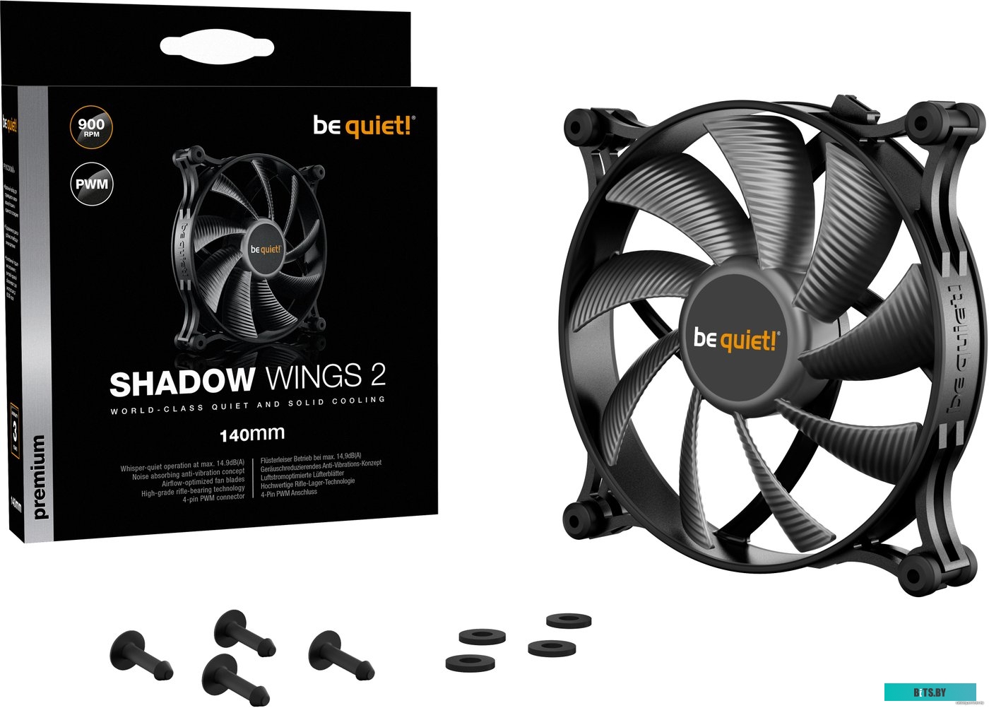 Кулер be quiet! Shadow Wings 2 140mm PWM BL087