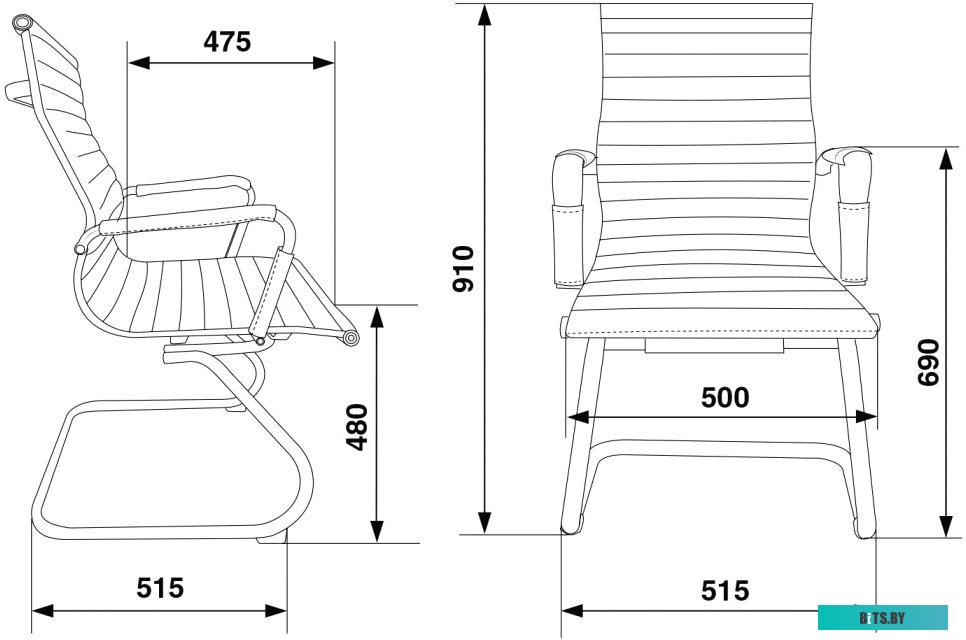 Офисное кресло (Стул) Бюрократ CH-883-LOW-V (черный) <CH-883-LOW-V/BLACK>