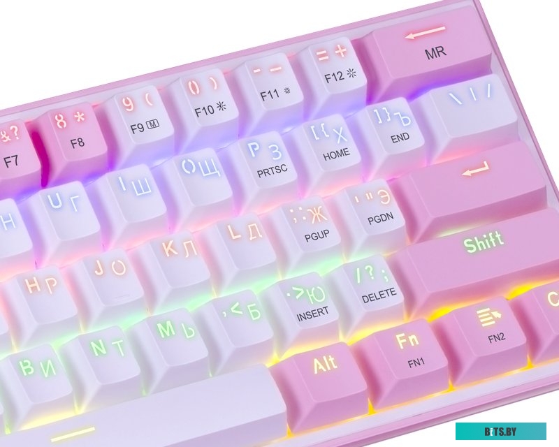Клавиатура Redragon Fizz (розоый/белый) <70672>