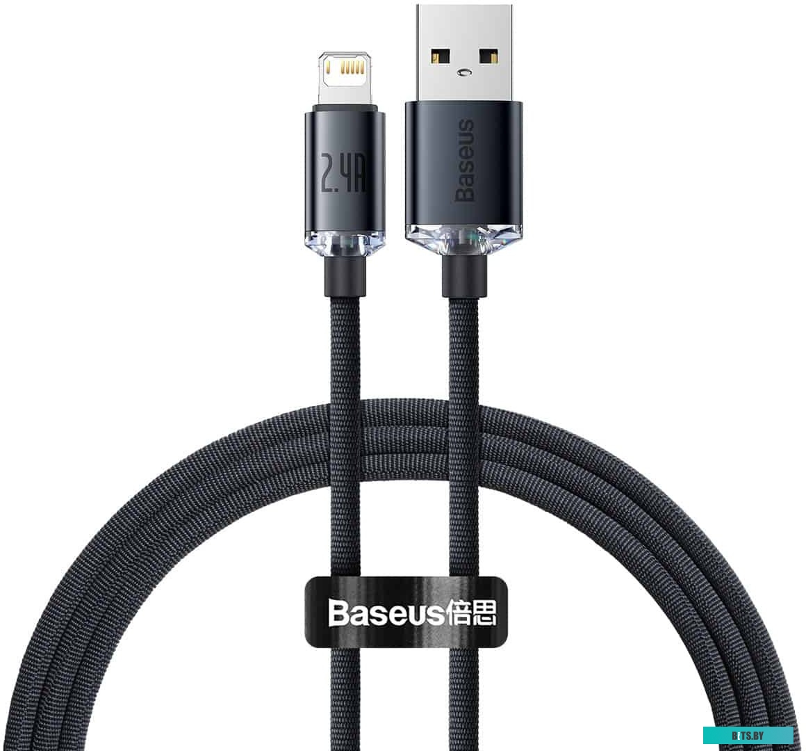 Кабель Baseus CAJY000101 USB Type-A - Lightning (2 м, черный)