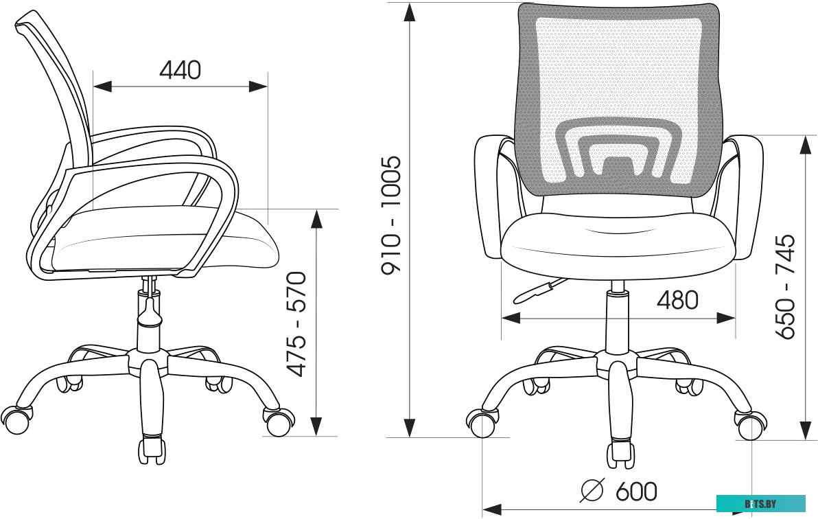Офисное кресло (Стул) Бюрократ CH-695NLTSL (черный) <CH-695NLTSL/BLACK>