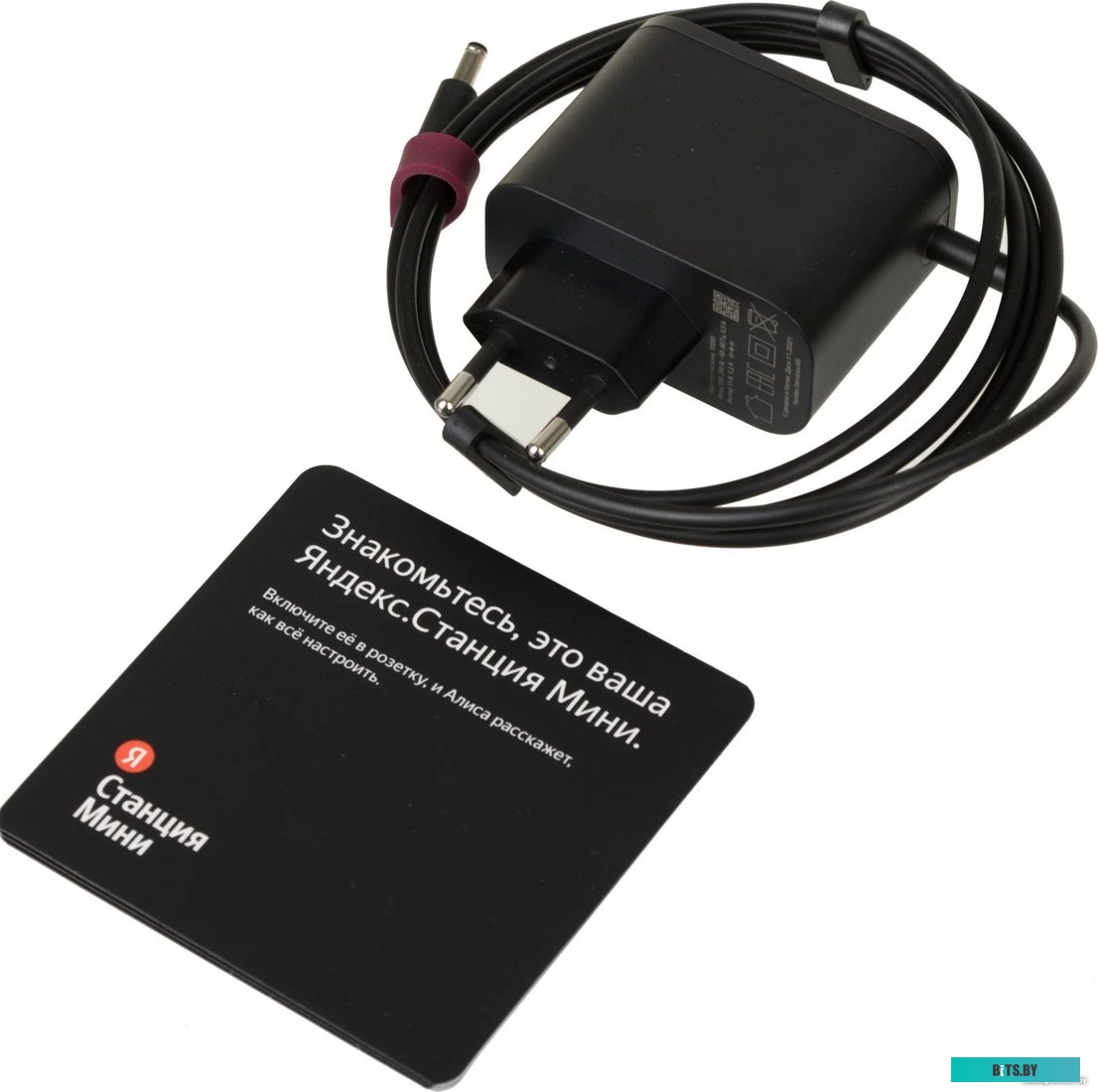 Умная колонка Яндекс Станция Мини 2 с часами (красный гранат) <YNDX-00020R>
