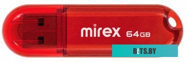 USB накопитель (Флешка) Mirex Candy 64GB Красный 13600-FMUCAR64