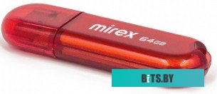 USB накопитель (Флешка) Mirex Candy 64GB Красный 13600-FMUCAR64