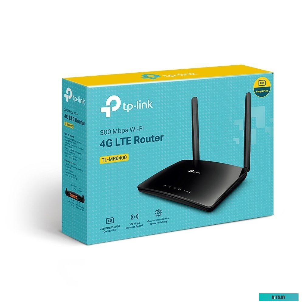 4G Wi-Fi роутер TP-Link TL-MR6400 v5.2