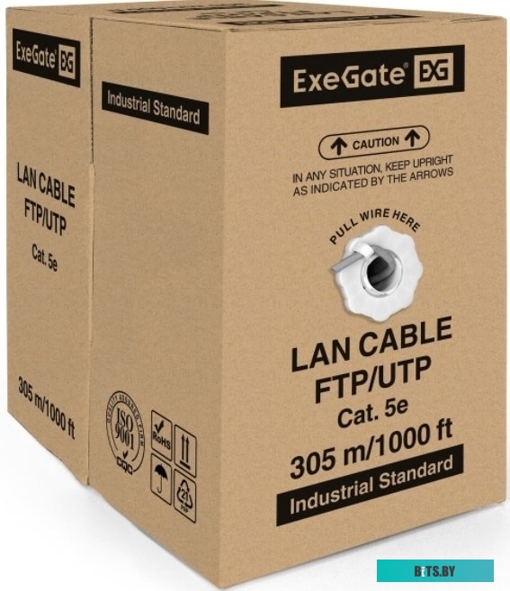 Кабель ExeGate UTP4-C5e-CCA-S25-IN-PVC-GY-305 UTP <EX281817RUS>