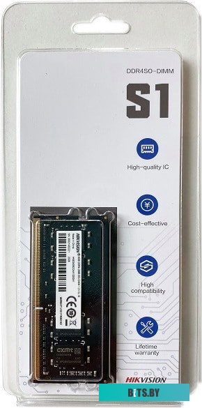 Оперативная память Hikvision S1 16GB DDR4 SODIMM PC4-21300 HKED4162DAB1D0ZA1/16G