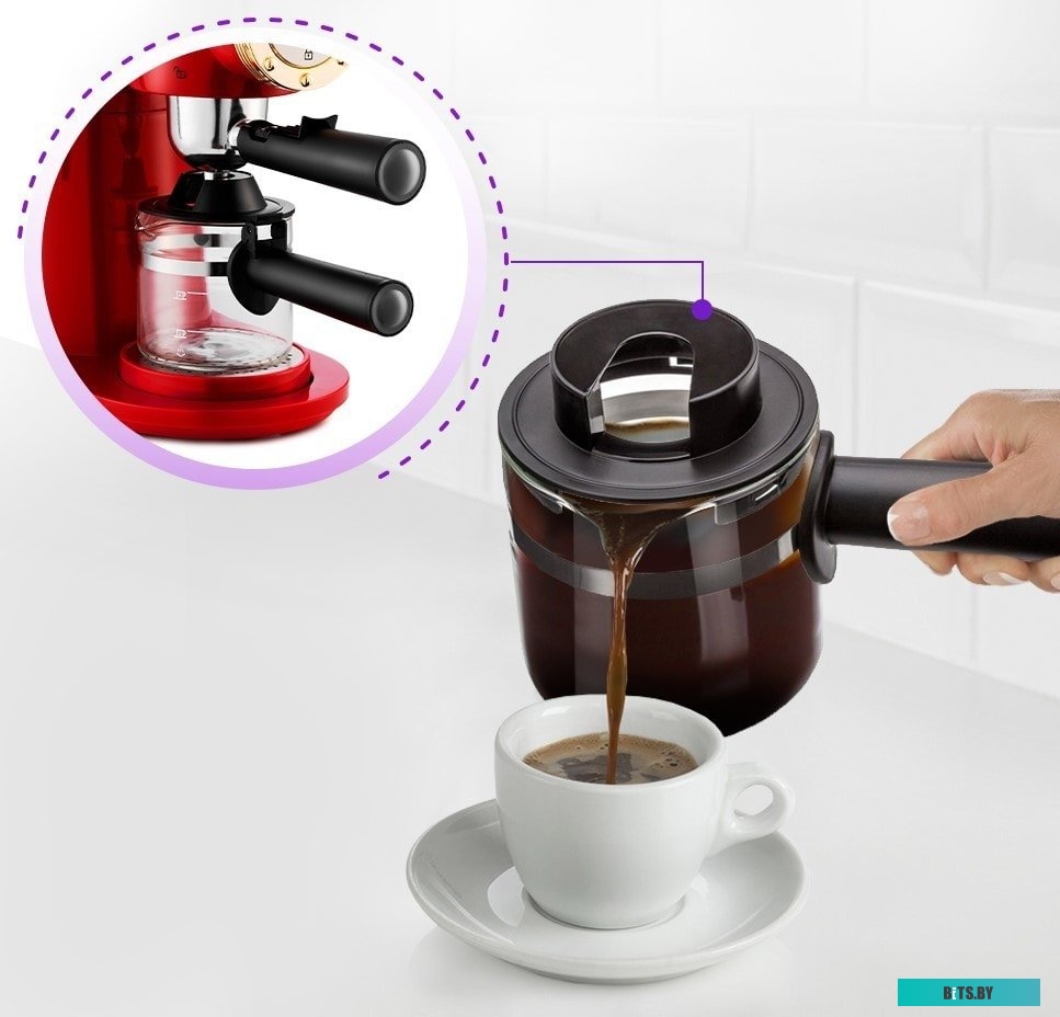 Рожковая бойлерная кофеварка Kitfort KT-756