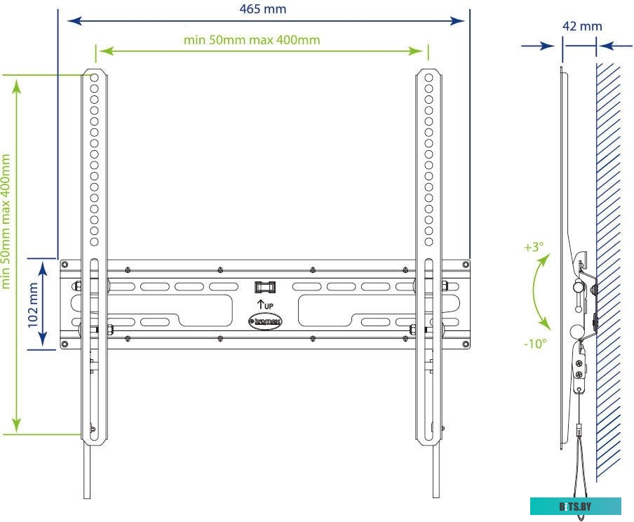 Кронштейн Kromax FLAT-4