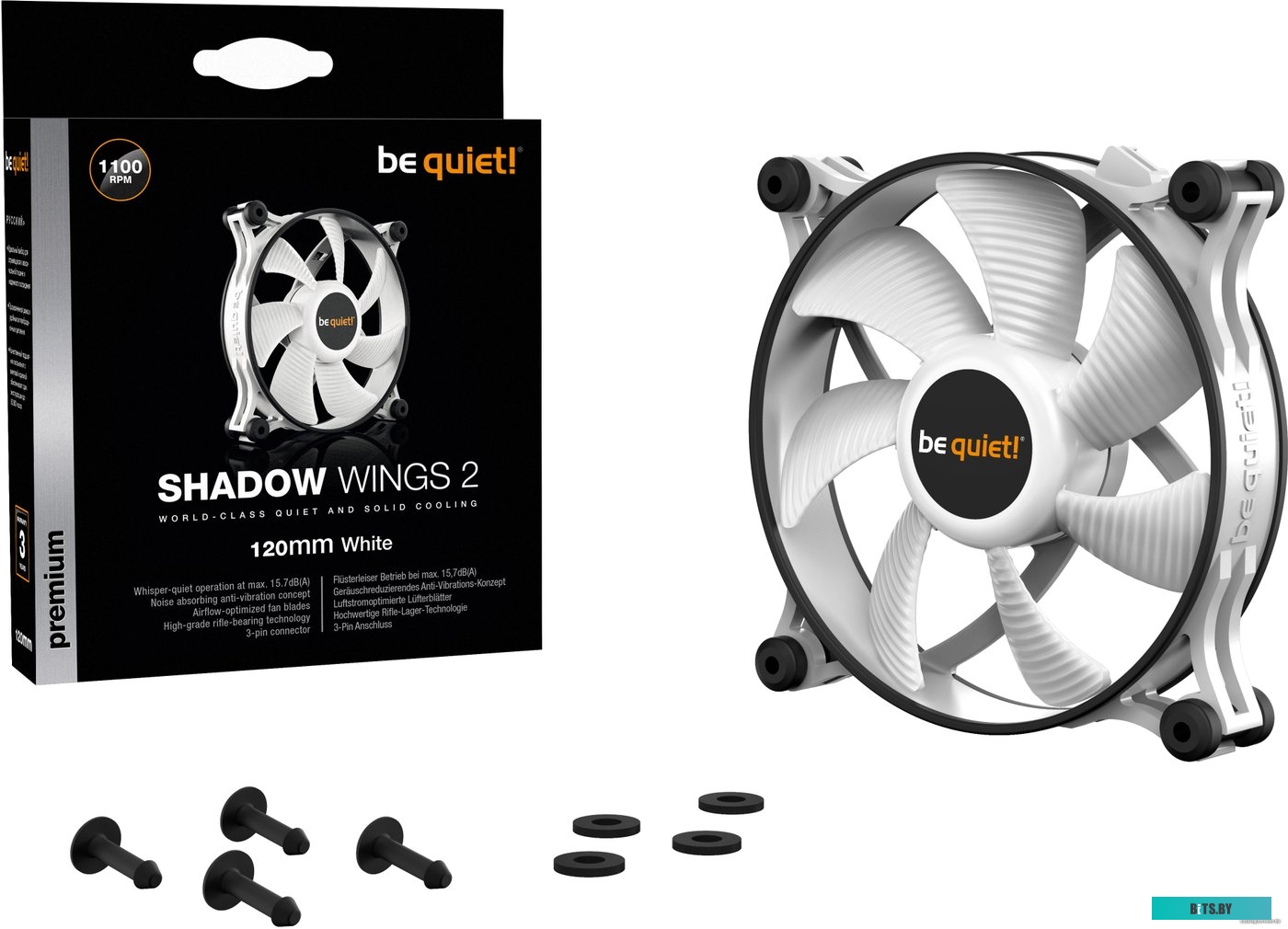 Кулер be quiet! Shadow Wings 2 120mm White BL088
