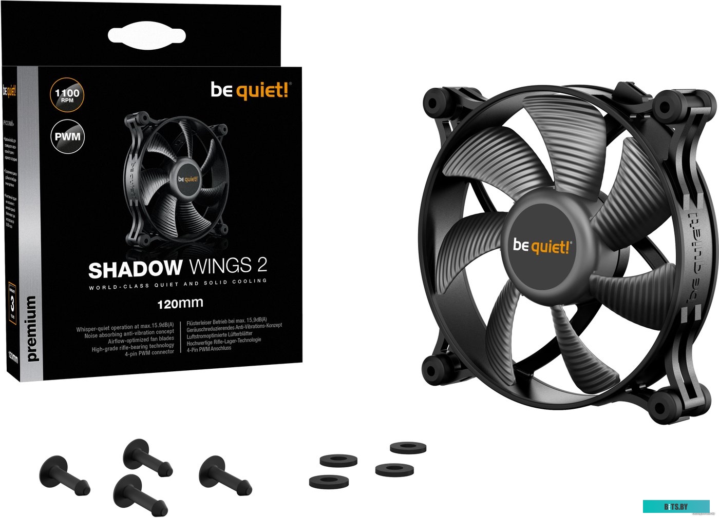 Кулер be quiet! Shadow Wings 2 120mm PWM BL085