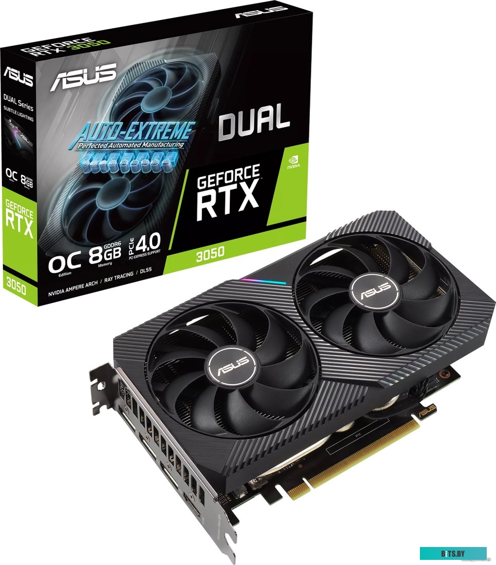 Видеокарта Asus Dual GeForce RTX 3050 OC Edition 8GB DUAL-RTX3050-O8G