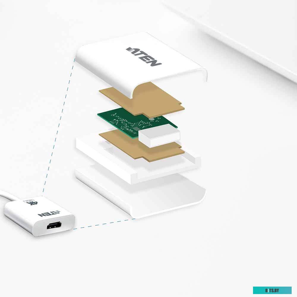 Адаптер Aten HDMI - DVI VC986B (белый)