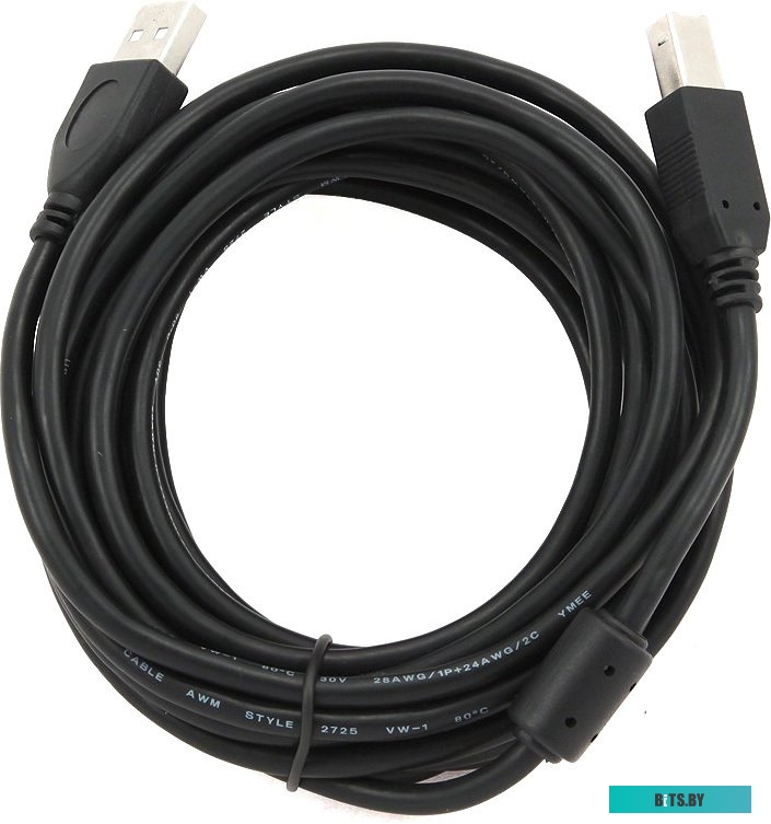 Кабель принтерный USB CCF-USB2-AMBM-15 Gembird 4,5м w/ferrite core USB 2.0