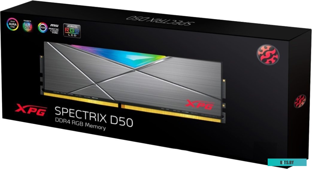 Модуль памяти ADATA XPG Spectrix D50 RGB 8ГБ DDR4 3600 МГц AX4U36008G18I-ST50