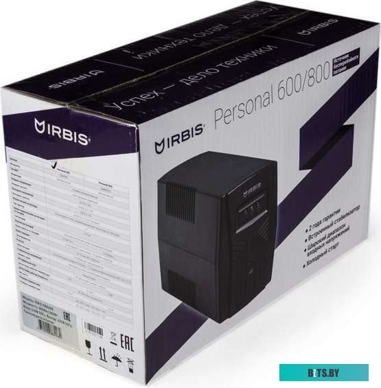 Источник бесперебойного питания (ИБП) IRBIS Personal 600VA/360W ISB600E
