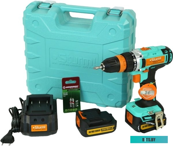 Дрель-шуруповерт Sturm CD3614T (с 2-мя АКБ, кейс)