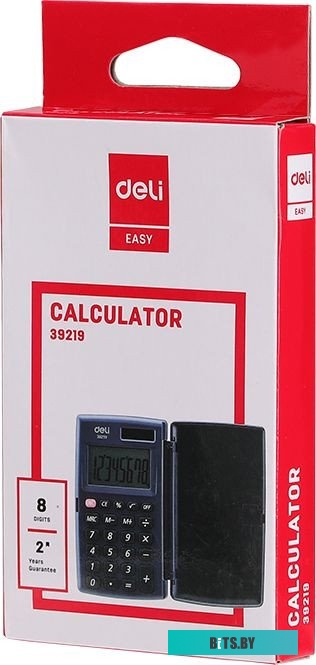 Калькулятор карманный Deli E39219 серый 8-разр.