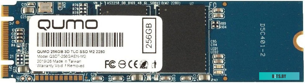 SSD Накопитель QUMO Novation TLC 3D 256GB Q3DT-256GAEN-M2