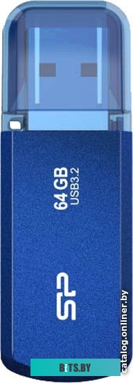 USB накопитель (Флешка) Silicon Power Helios 202 64GB (синий) <SP064GBUF3202V1B>