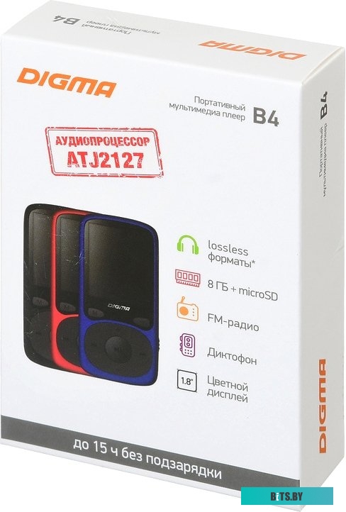 Плеер MP3 Digma B4 8GB (черный) <1132585>