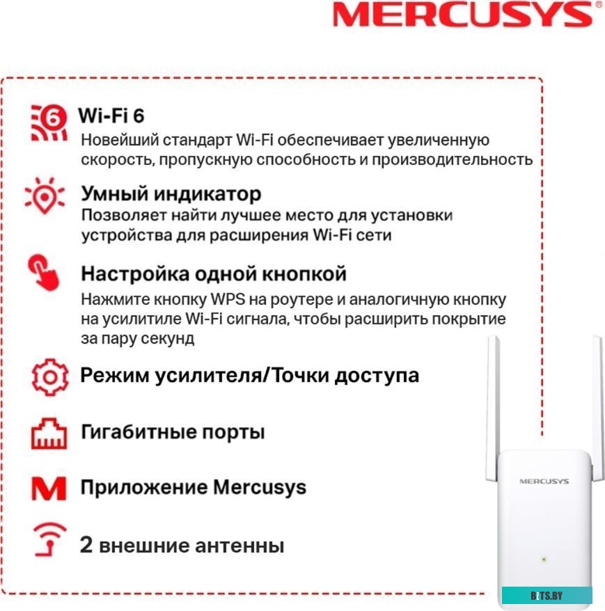 Усилитель сигнала Wi-Fi Mercusys ME70X