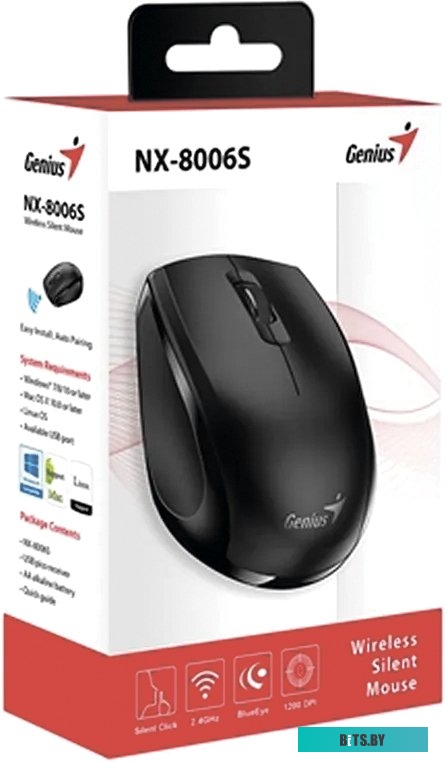 Мышь Genius NX-8006S (черный) <31030024400>