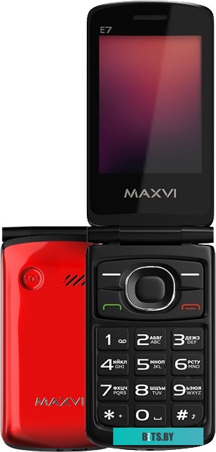 Мобильный телефон Maxvi E7 (красный)