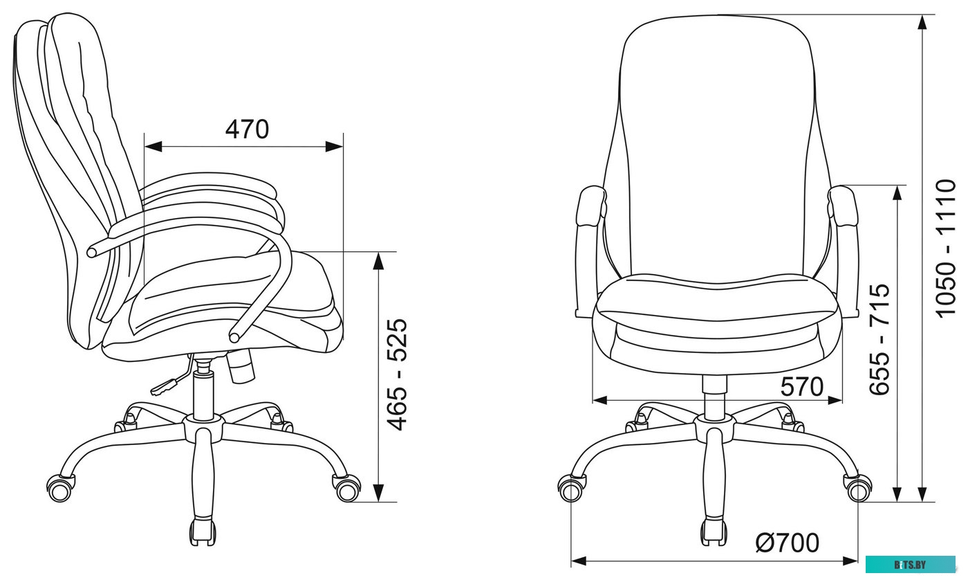 Офисное кресло (Стул) Бюрократ T-9950SL Fabric (серый Alfa 44) <T-9950SL/ALFA44>