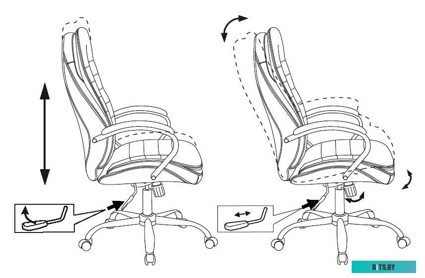 Офисное кресло (Стул) Бюрократ T-9950SL Fabric (серый Alfa 44) <T-9950SL/ALFA44>