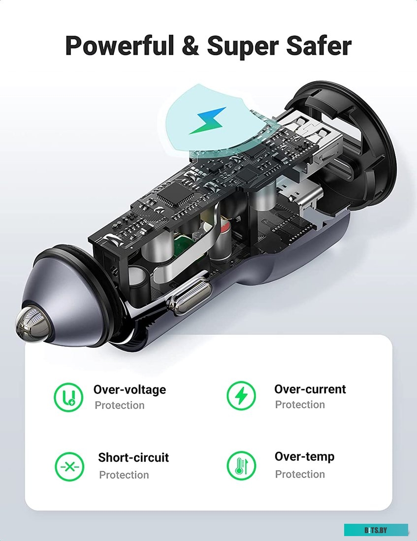Автомобильное зарядное Ugreen CD213 60980