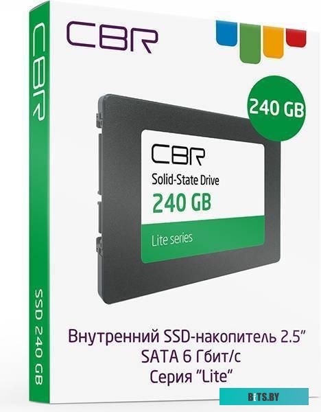 Твердотельный накопитель CBR Lite 240GB SSD-240GB-2.5-LT22.