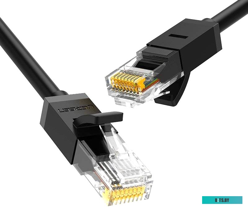 Кабель Ugreen NW102 20160 RJ45 - RJ45 (2 м, черный)
