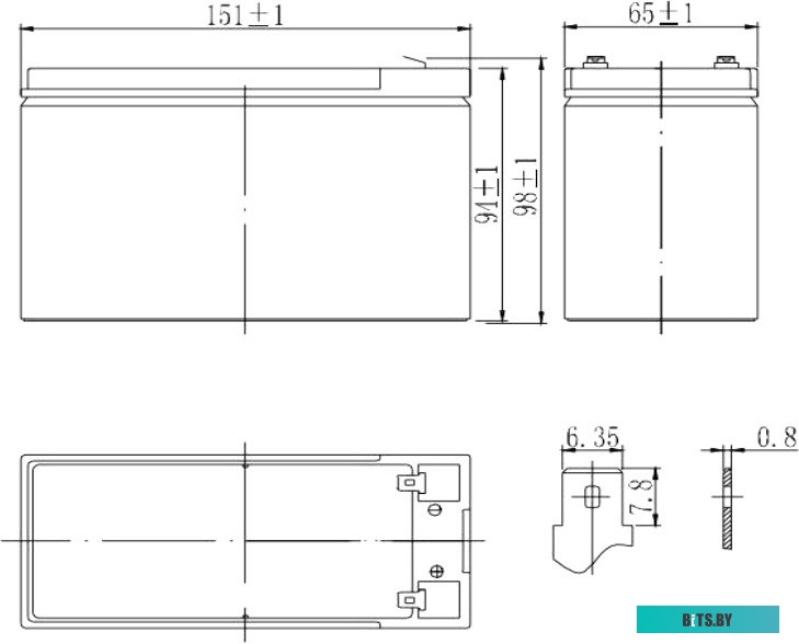 Аккумулятор для ИБП Delta HRL 12-9 (1234W) X (12В/9 А·ч)