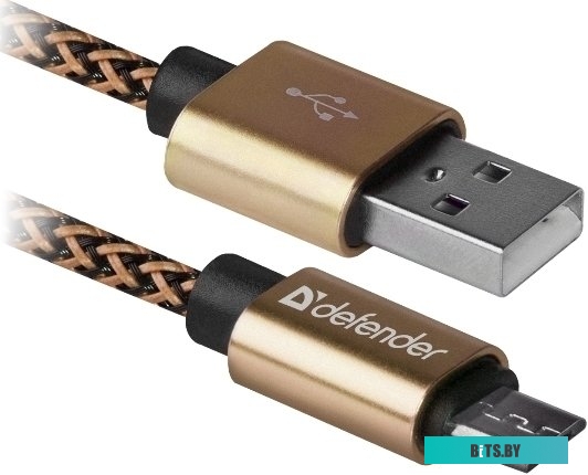 Кабель Defender USB08-03T Pro (золотой) <87800>