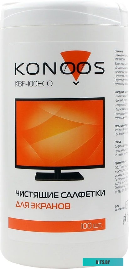 Влажные салфетки Konoos KBF-100ECO
