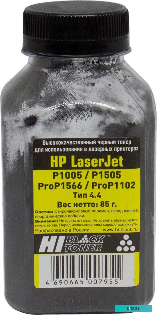 Тонер Hi-Black для HP LJ P1005/P1505/ProP1566/ProP1102 Тип 4.4 85 г <2010408551>