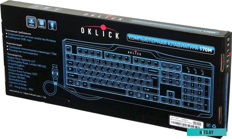 Клавиатура Oklick 170M <855272>