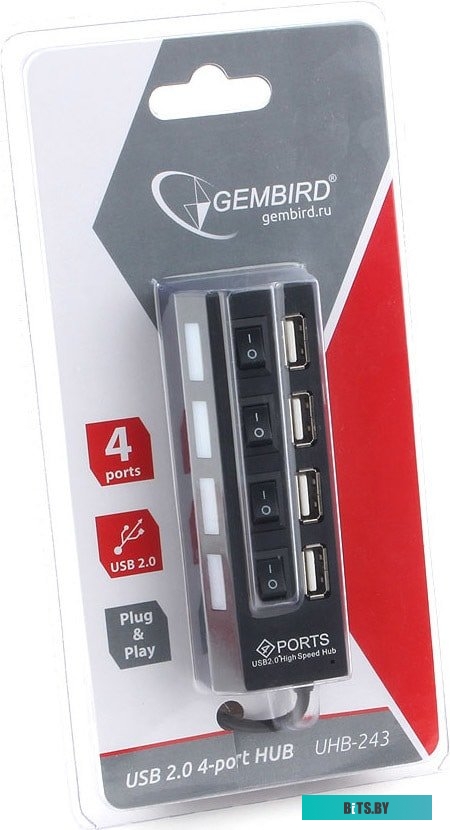 USB-хаб Gembird UHB-243-AD