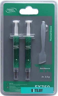 Термопаста DeepCool EX750 (2.5 г, 2 шт.) <R-EX750-GY050C-G-1>