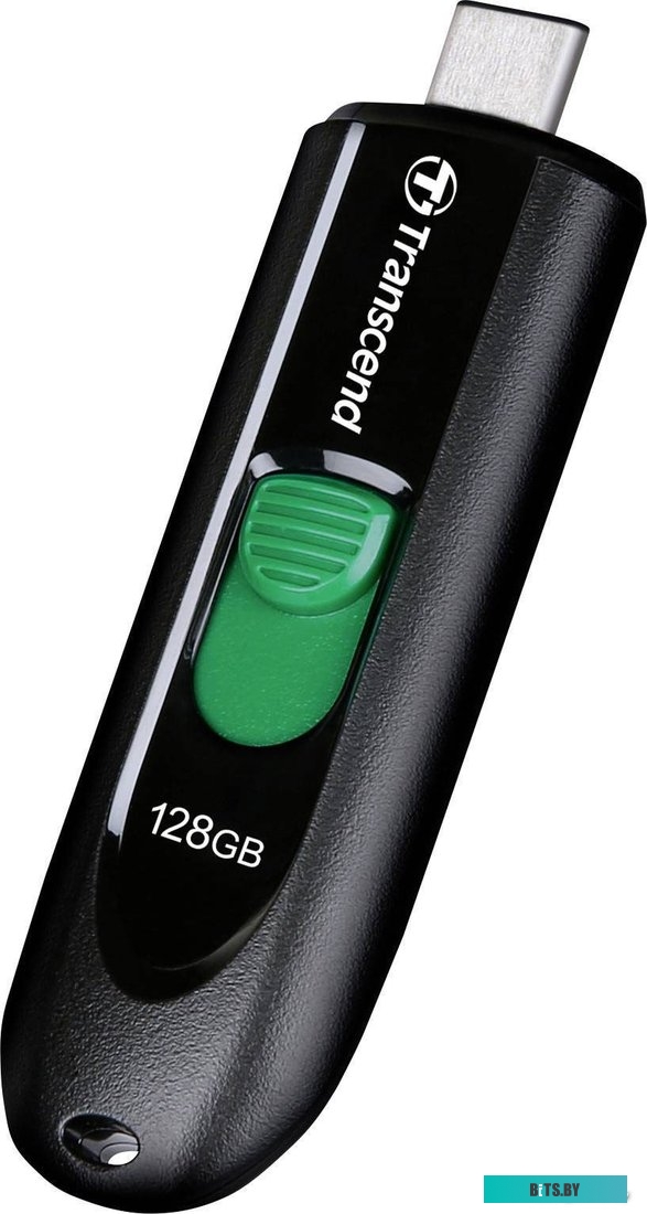 USB накопитель (Флешка) Transcend JetFlash 790C 128GB (черный/зеленый) <TS128GJF790C>