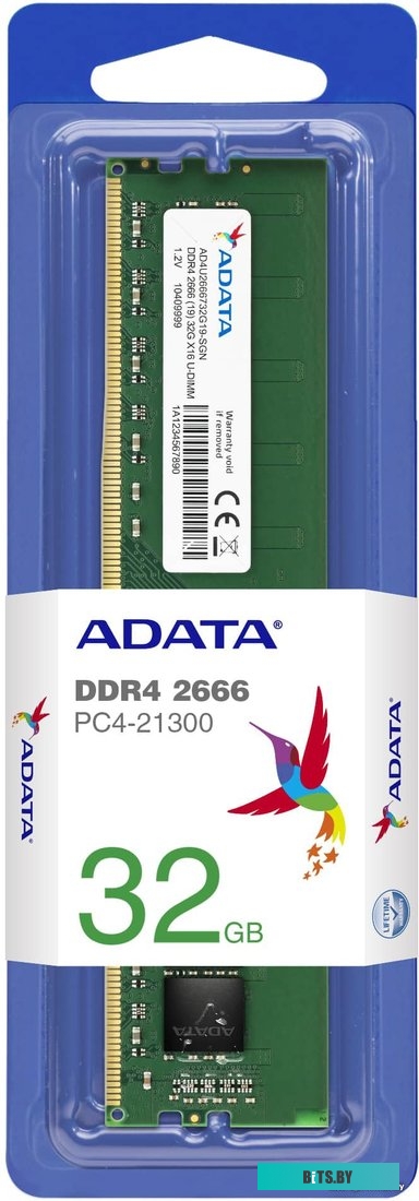 Модуль памяти ADATA 16GB DDR4 PC4-21300 AD4U266616G19-SGN