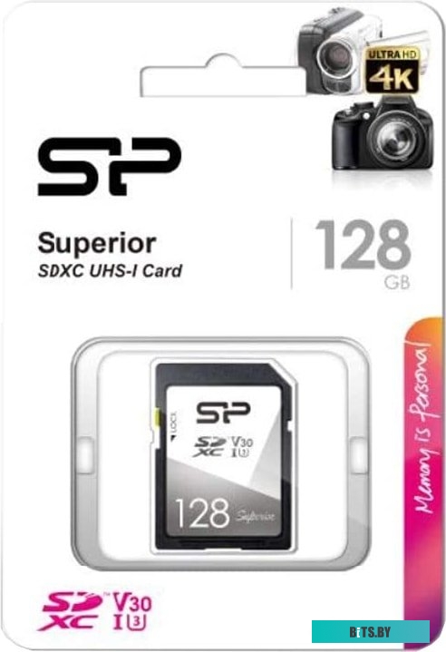 Карта памяти Silicon Power Superior SDXC SP128GBSDXCV3V10 64GB