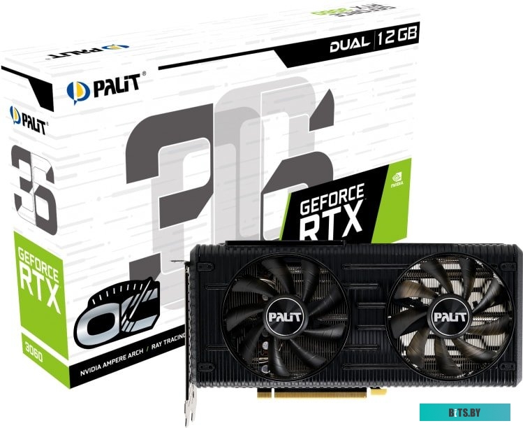 Видеокарта Palit GeForce RTX 3060 Dual OC 12GB GDDR6 NE63060T19K9-190AD