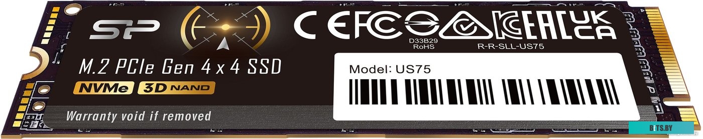 Внутренний твердотельный накопитель Silicon Power US75 SP02KGBP44US7505